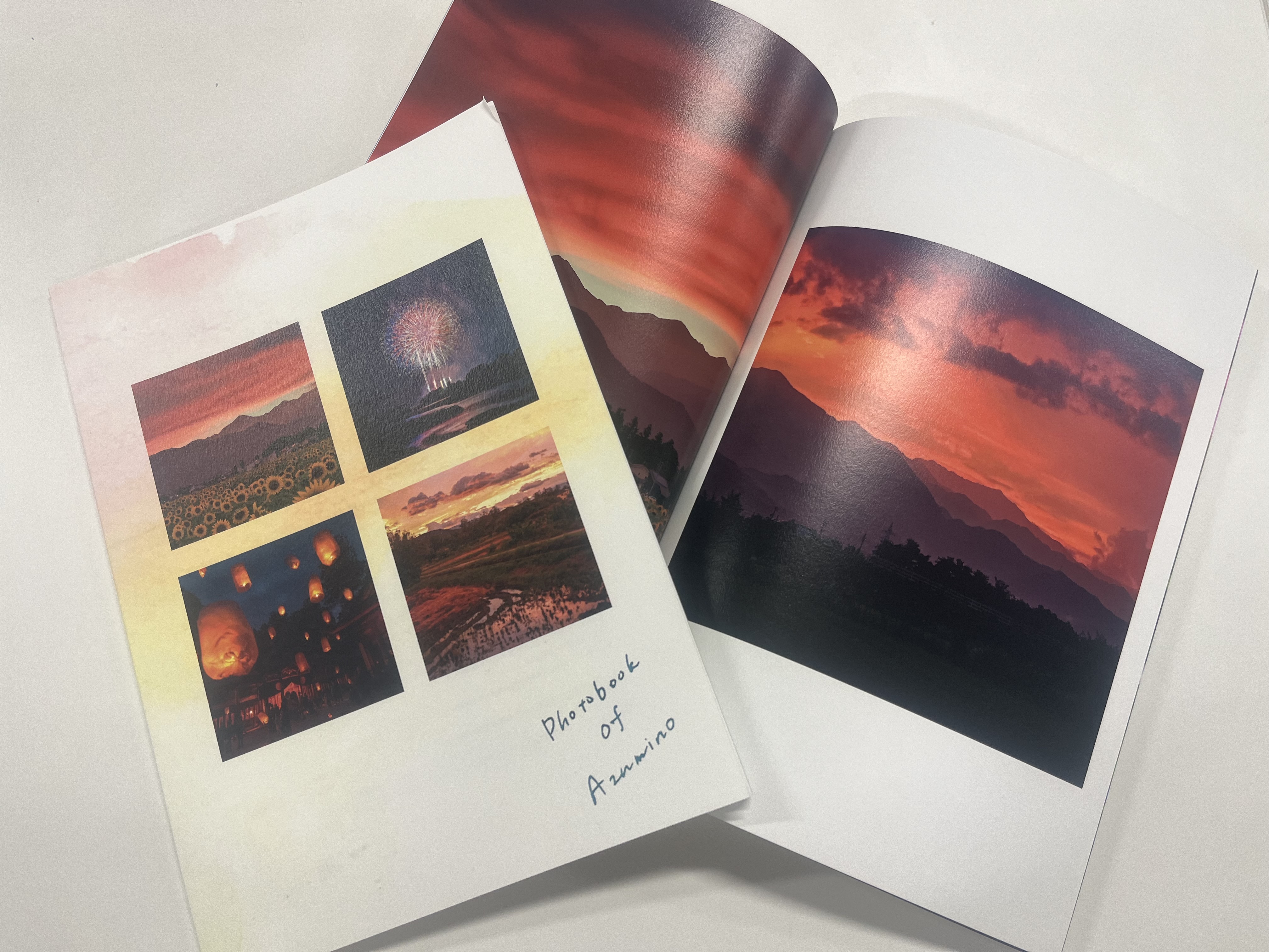 完成したフォトブック