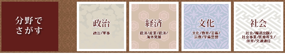 サイトトップの分野でさがすの検索画像