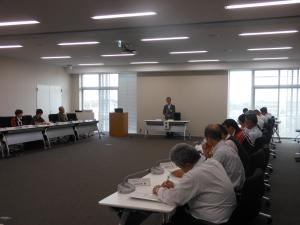 防災会議の様子