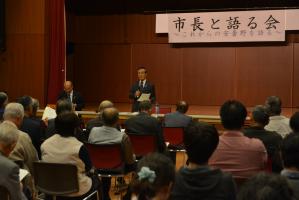 市長と語る会明科会場