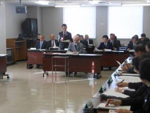第1回穂高広域施設組合議会定例会の様子