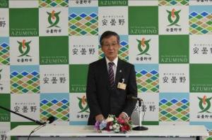 市長定例記者会見の写真