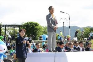 信州安曇野ハーフマラソン開会式の写真