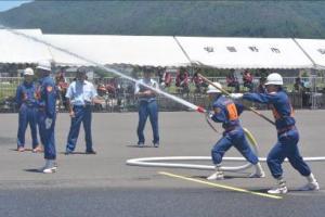 ポンプ操法大会の写真
