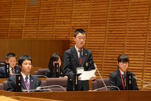 中学生議員の答弁後のコメント