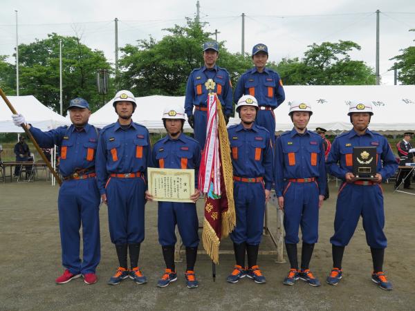 小型ポンプ操法の部優勝