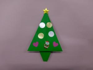 クリスマスツリー　折り紙