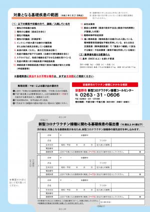 広報あづみの臨時増刊号　裏面