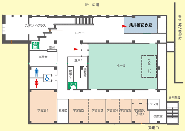 ２階の配置図