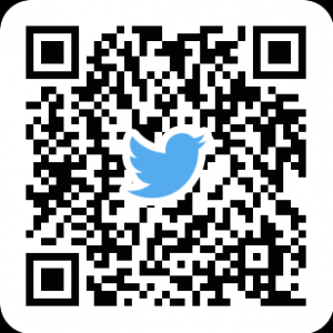 安曇野市図書館公式ツイッター　二次元コード