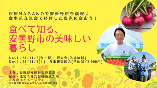 食べて知る、安曇野市の美味しい暮らし