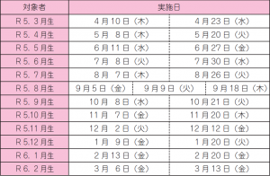 日程