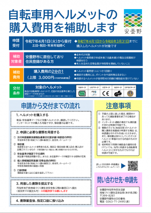ヘルメットチラシ