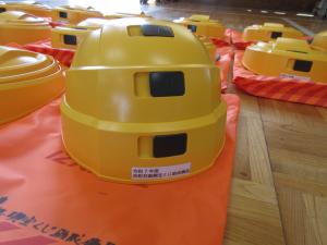 下飯田区自主防災会ヘルメット②