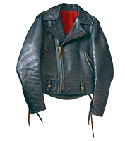 出来上がった革ジャン