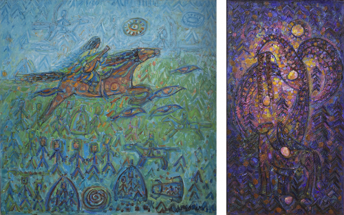 絵と詩 少数民族ショルのこころ展