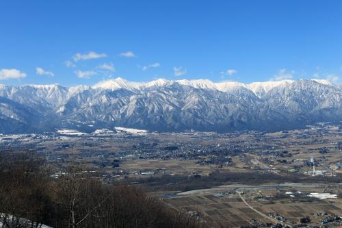 安曇野ひがし山から見る北アルプス