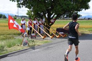 第12回安曇野ハーフマラソン沿道応援様子①