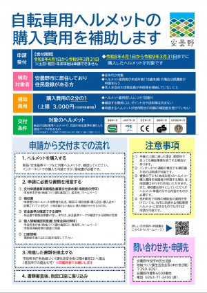 ヘルメットチラシ