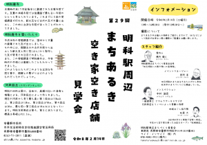 明科まちあるきのマップ