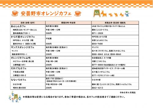 安曇野市オレンジカフェ