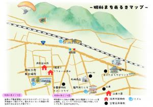 明科まちあるきのマップ
