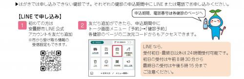 ラインでの申込み方法