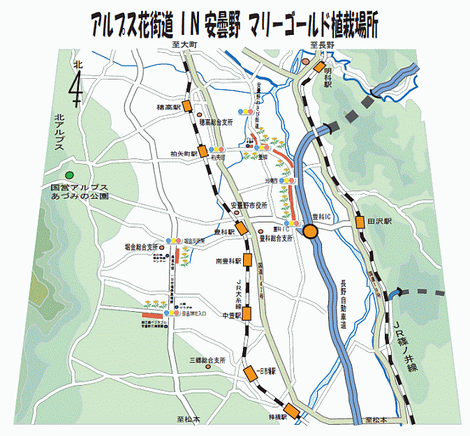 植栽場所　案内図